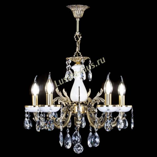 Люстра бронзовая Атланта из мрамора Баден №5/1 в Сочи Гусь Хрустальный