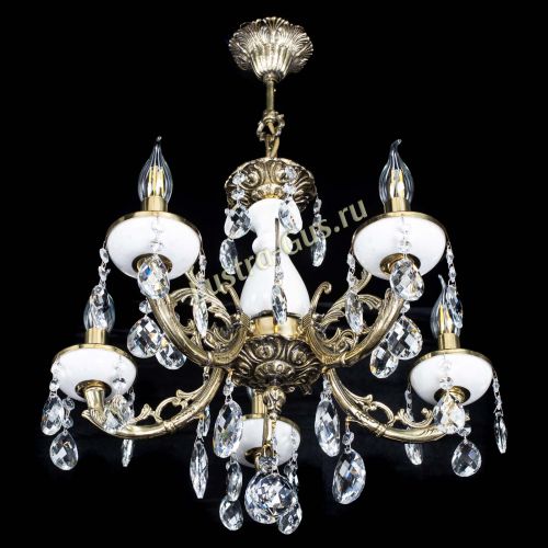 Люстра бронзовая Атланта из мрамора Баден №5/1 в Сочи Гусь Хрустальный