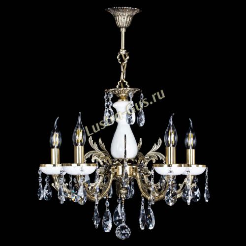 Люстра бронзовая Атланта из мрамора №5/1 Лучик в Сочи Гусь Хрустальный