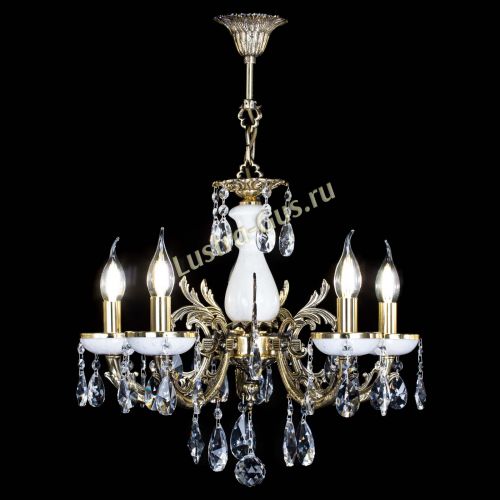 Люстра бронзовая Атланта из мрамора №5/1 Лучик в Сочи Гусь Хрустальный