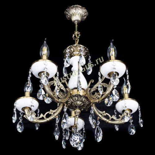 Люстра бронзовая Атланта из мрамора №5/1 Лучик в Сочи Гусь Хрустальный