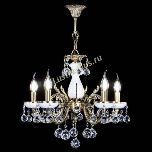 Люстра бронзовая Атланта из мрамора №5/1 Шар в Сочи Гусь Хрустальный