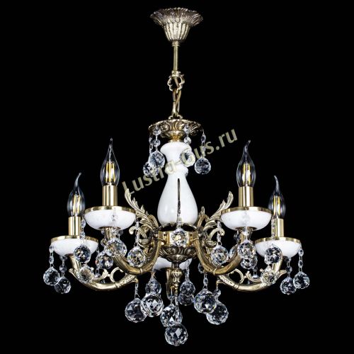 Люстра бронзовая Атланта из мрамора №5/1 Шар в Сочи Гусь Хрустальный