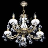 Люстра бронзовая Атланта из мрамора №5/1 Шар в Сочи