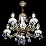 Люстра бронзовая Атланта из мрамора №5/1 Шар в Сочи