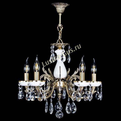 Люстра бронзовая Атланта из мрамора №5/1 Журавлик в Сочи Гусь Хрустальный
