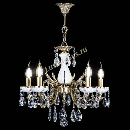 Люстра бронзовая Атланта из мрамора №5/1 Журавлик в Сочи Гусь Хрустальный