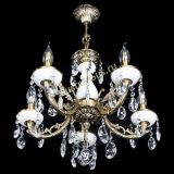 Люстра бронзовая Атланта из мрамора №5/1 Журавлик в Сочи