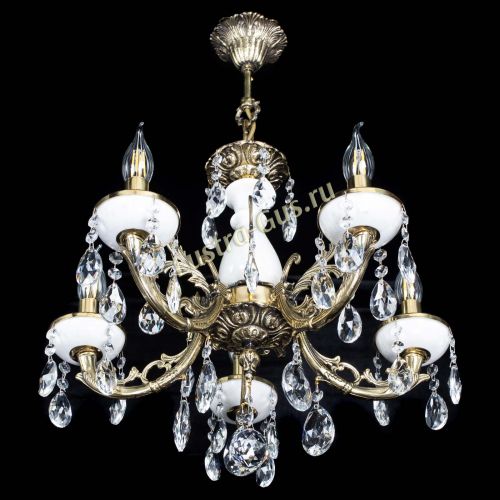 Люстра бронзовая Атланта из мрамора №5/1 Журавлик в Сочи Гусь Хрустальный