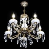 Люстра бронзовая Атланта из мрамора №5/1 Журавлик в Сочи