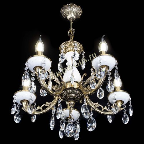 Люстра бронзовая Атланта из мрамора №5/1 Журавлик в Сочи Гусь Хрустальный