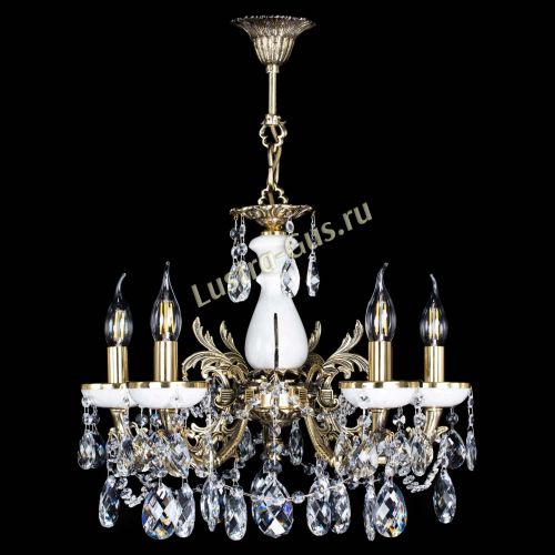 Люстра бронзовая Атланта из мрамора Баден №5/3 в Сочи Гусь Хрустальный