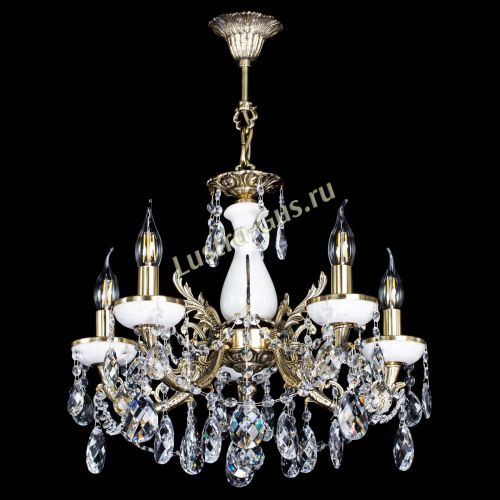 Люстра бронзовая Атланта из мрамора Баден №5/3 в Сочи Гусь Хрустальный