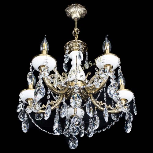 Люстра бронзовая Атланта из мрамора Баден №5/3 в Сочи Гусь Хрустальный