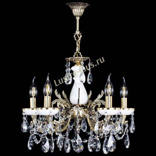 Люстра бронзовая Атланта из мрамора №5/3 Лучик в Сочи Гусь Хрустальный
