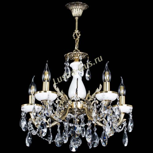 Люстра бронзовая Атланта из мрамора №5/3 Лучик в Сочи Гусь Хрустальный