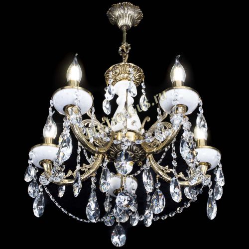 Люстра бронзовая Атланта из мрамора №5/3 Лучик в Сочи Гусь Хрустальный