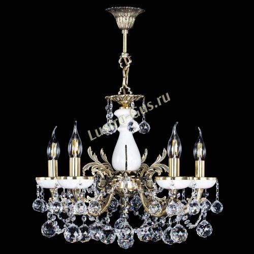 Люстра бронзовая Атланта из мрамора №5/3 Шар в Сочи Гусь Хрустальный