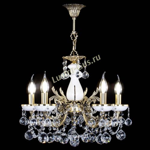 Люстра бронзовая Атланта из мрамора №5/3 Шар в Сочи Гусь Хрустальный