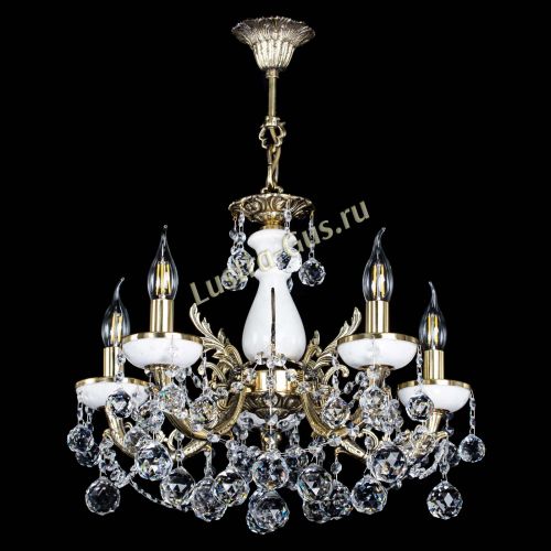 Люстра бронзовая Атланта из мрамора №5/3 Шар в Сочи Гусь Хрустальный