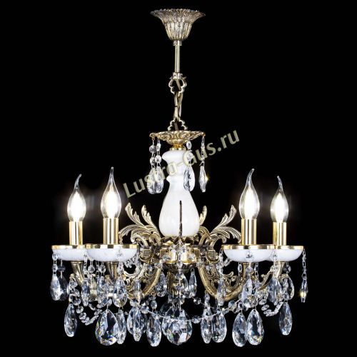 Люстра бронзовая Атланта из мрамора №5/3 Журавлик в Сочи Гусь Хрустальный