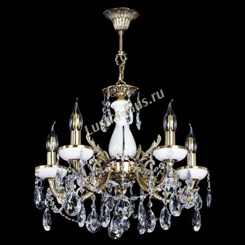 Люстра бронзовая Атланта из мрамора №5/3 Журавлик в Сочи Гусь Хрустальный