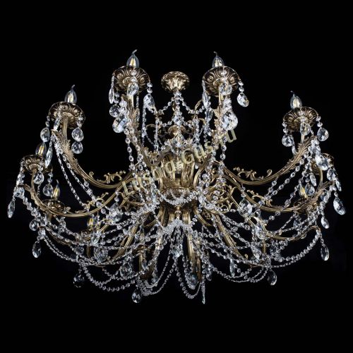 Люстра бронзовая Делия №12 баден в Сочи Гусь Хрустальный