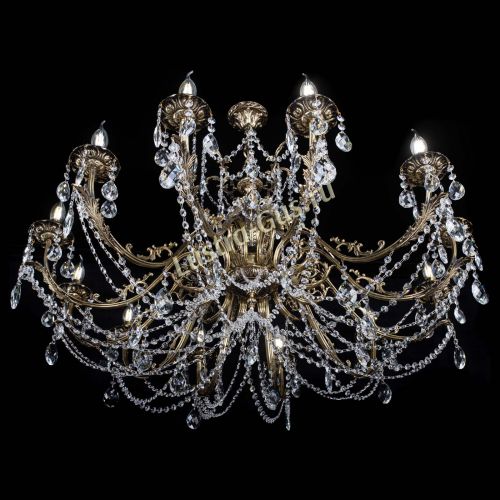 Люстра бронзовая Делия №12 баден в Сочи Гусь Хрустальный