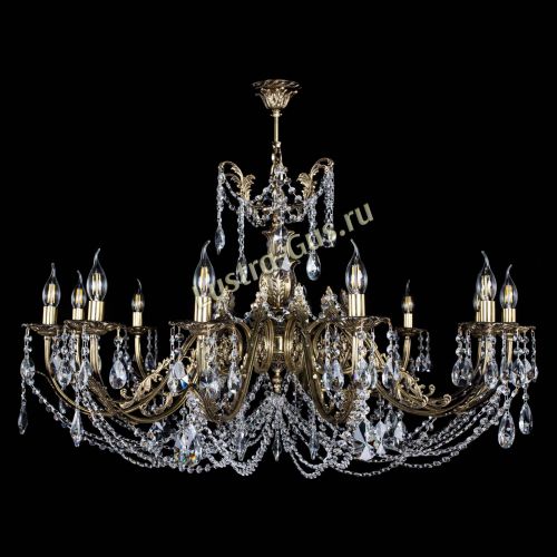 Люстра бронзовая Делия №12 лучик в Сочи Гусь Хрустальный