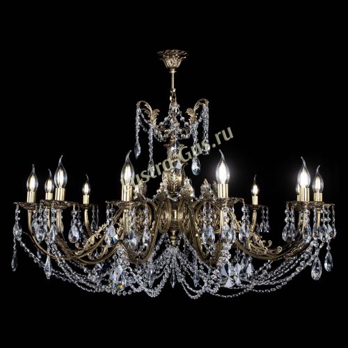 Люстра бронзовая Делия №12 лучик в Сочи Гусь Хрустальный