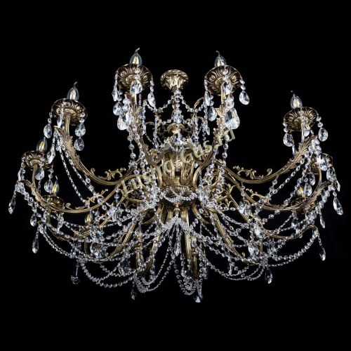 Люстра бронзовая Делия №12 лучик в Сочи Гусь Хрустальный