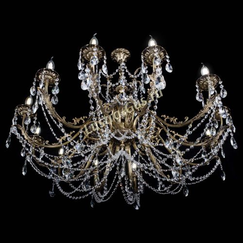 Люстра бронзовая Делия №12 лучик в Сочи Гусь Хрустальный