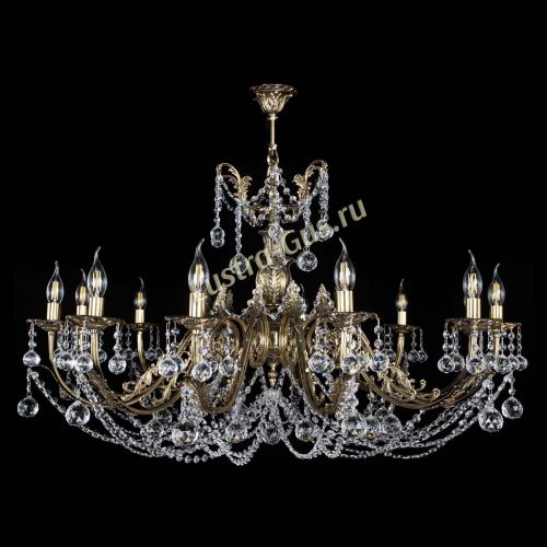 Люстра бронзовая Делия №12 шар в Сочи Гусь Хрустальный