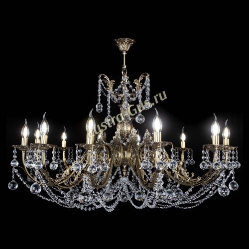Люстра бронзовая Делия №12 шар в Сочи Гусь Хрустальный