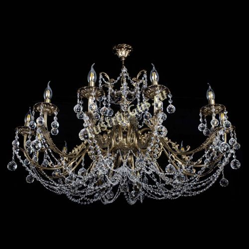 Люстра бронзовая Делия №12 шар в Сочи Гусь Хрустальный