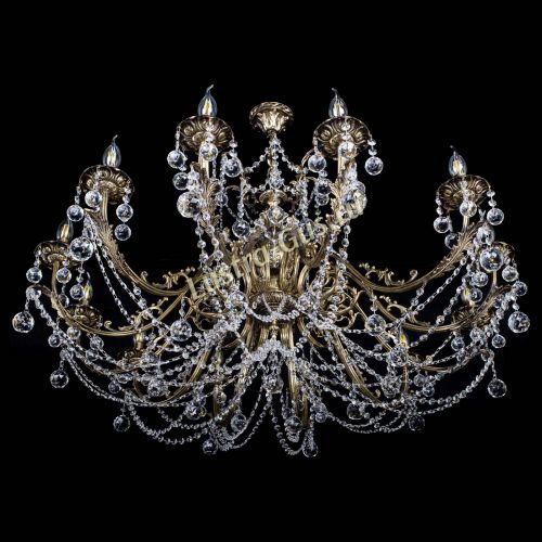 Люстра бронзовая Делия №12 шар в Сочи Гусь Хрустальный