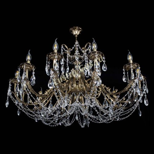 Люстра бронзовая Делия №12 журавлик в Сочи Гусь Хрустальный