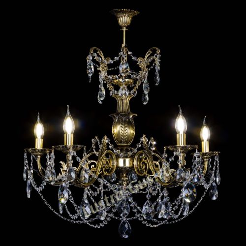 Люстра бронзовая Делия №5 баден в Сочи Гусь Хрустальный