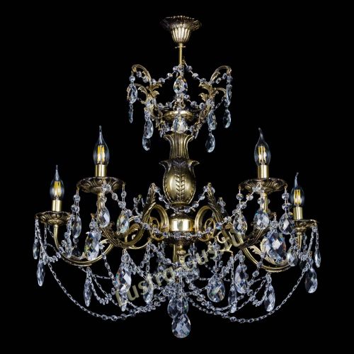 Люстра бронзовая Делия №5 баден в Сочи Гусь Хрустальный