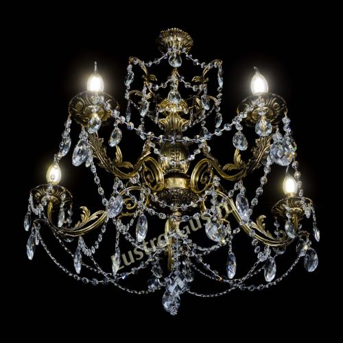 Люстра бронзовая Делия №5 баден в Сочи Гусь Хрустальный