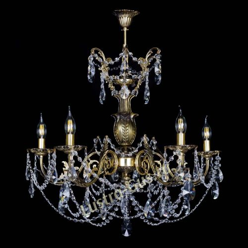 Люстра бронзовая Делия №5 лучик в Сочи Гусь Хрустальный