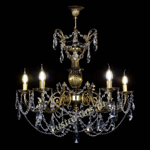 Люстра бронзовая Делия №5 лучик в Сочи Гусь Хрустальный