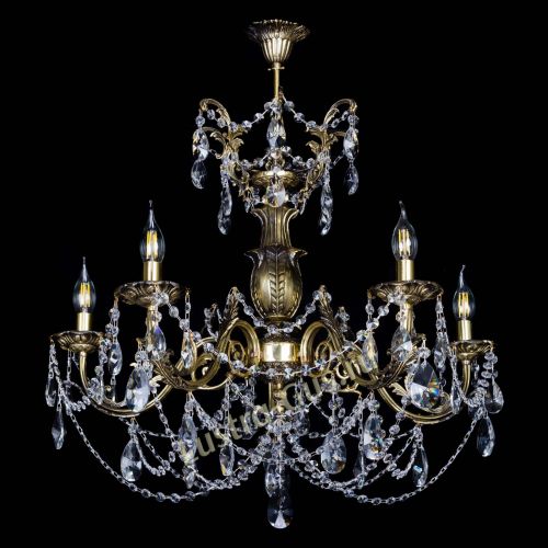 Люстра бронзовая Делия №5 лучик в Сочи Гусь Хрустальный