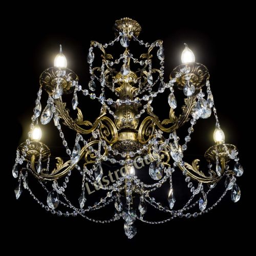 Люстра бронзовая Делия №5 лучик в Сочи Гусь Хрустальный