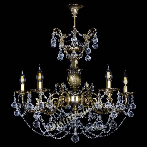 Люстра бронзовая Делия №5 шар в Сочи Гусь Хрустальный