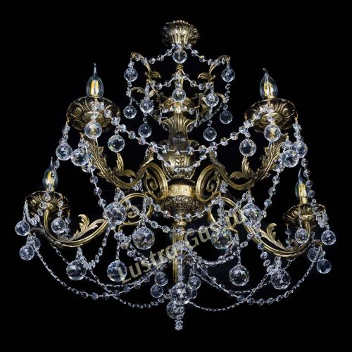 Люстра бронзовая Делия №5 шар в Сочи Гусь Хрустальный