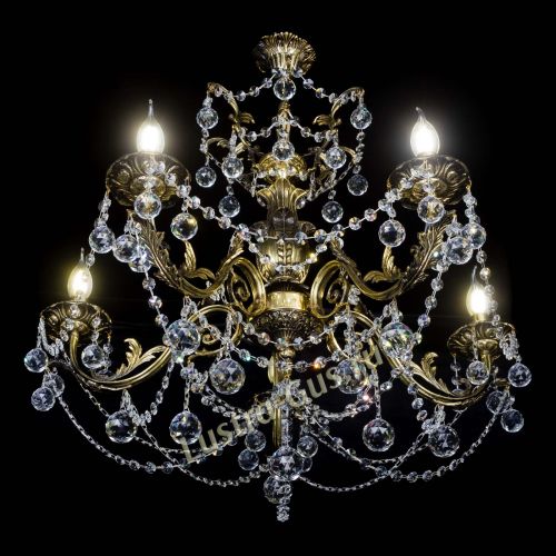 Люстра бронзовая Делия №5 шар в Сочи Гусь Хрустальный