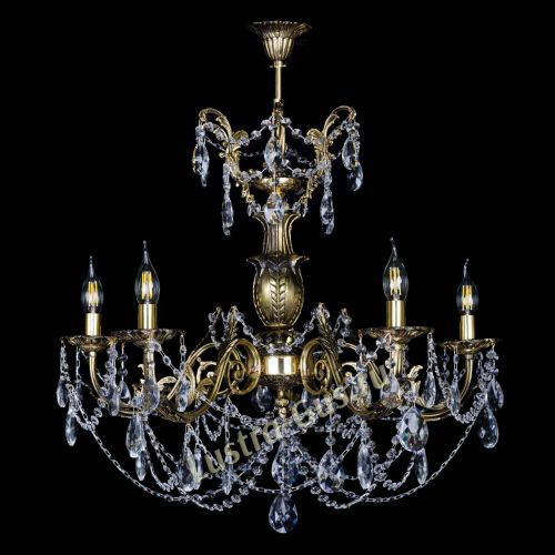 Люстра бронзовая Делия №5 журавлик в Сочи Гусь Хрустальный