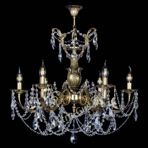 Люстра бронзовая Делия №6 лучик в Сочи Гусь Хрустальный