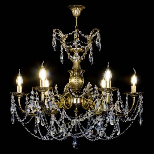 Люстра бронзовая Делия №6 лучик в Сочи Гусь Хрустальный